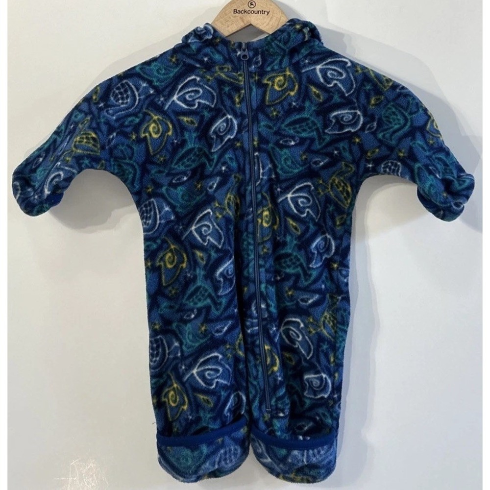Baby Vintage REI Polartec Fleece Bunting Snow Suit Sz 6 Months USA Clean
